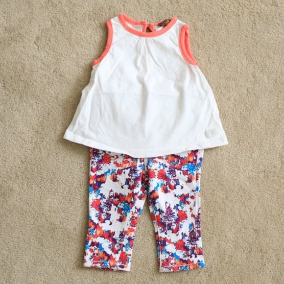 7 For All Mankind Baby Girl Outfit 6-9 months - Picture 1 of 6